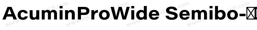 AcuminProWide Semibo字体转换